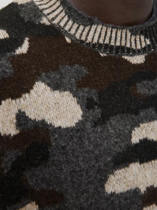 Produktbild Jack & Jones Jcofade Knit Aop Crew Neck Styd Aw25 (S)