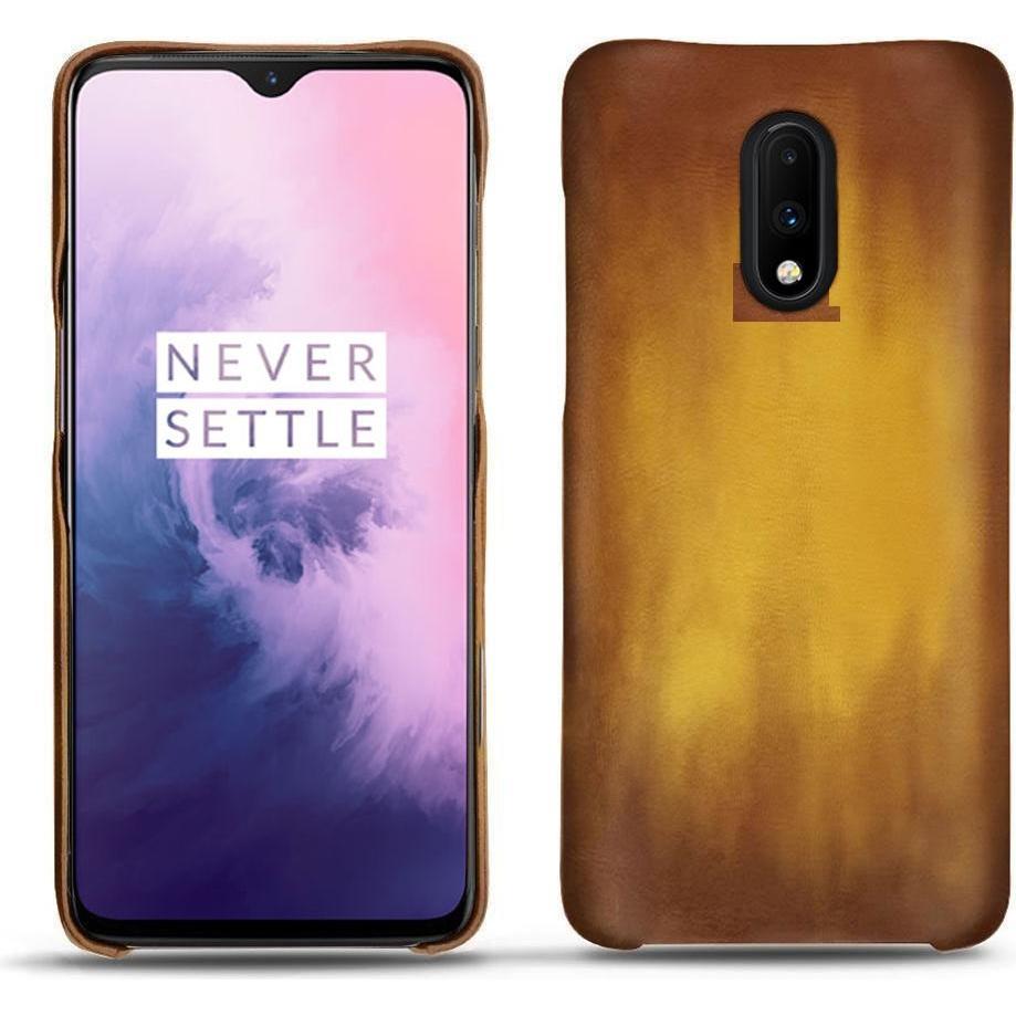 Thumbnail - Noreve Lederschutzhülle (OnePlus 7), Smartphone Hülle, Gold