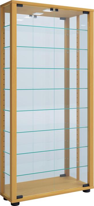 Image du produit VCM Vitrine murale vitrine de collection vitrine murale vitrine étagère armoire en verre vitrine (59 x 18 x 115 cm)