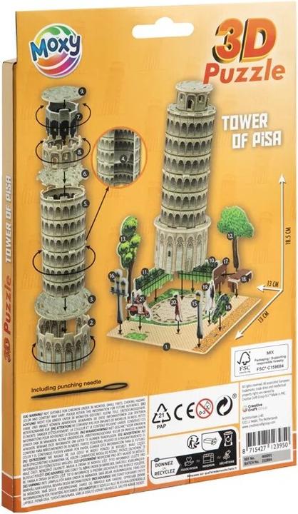 Actual product image Grafix 3D foam puzzle Tower of Pisa