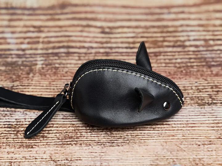 Immagine prodotto Only-Bags.Store Mini Portafoglio Vintage Mini Coin Portafoglio in vera pelle Piccolo Portafoglio Mouse Storage Bag