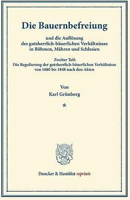 Produktbild Die Bauernbefreiung (Deutsch, Karl Grünberg, 2013)