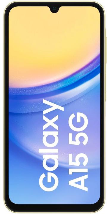 Actual product image Samsung Galaxy A15 5G (128 GB, Yellow, 6.50", Dual SIM, 5G)