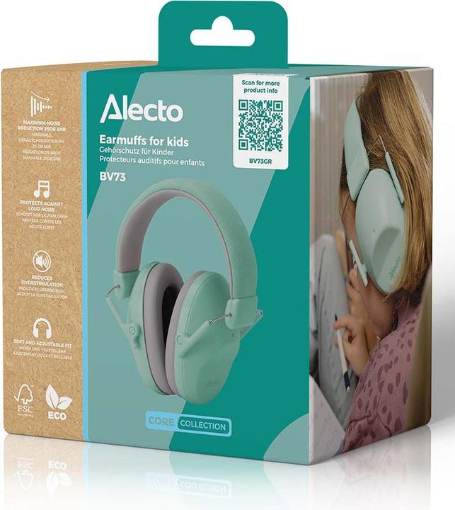 Productafbeelding Alecto Gehoorbescherming voor kinderen groen (1x)
