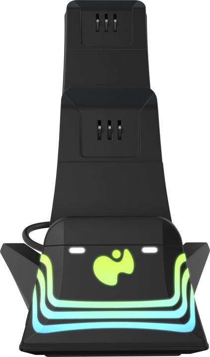 Produktbild PDP Ladestation Dual Afterglow Wave schwarz für XBOX SeriesX (Xbox Series X, Xbox One S, Xbox Series S)