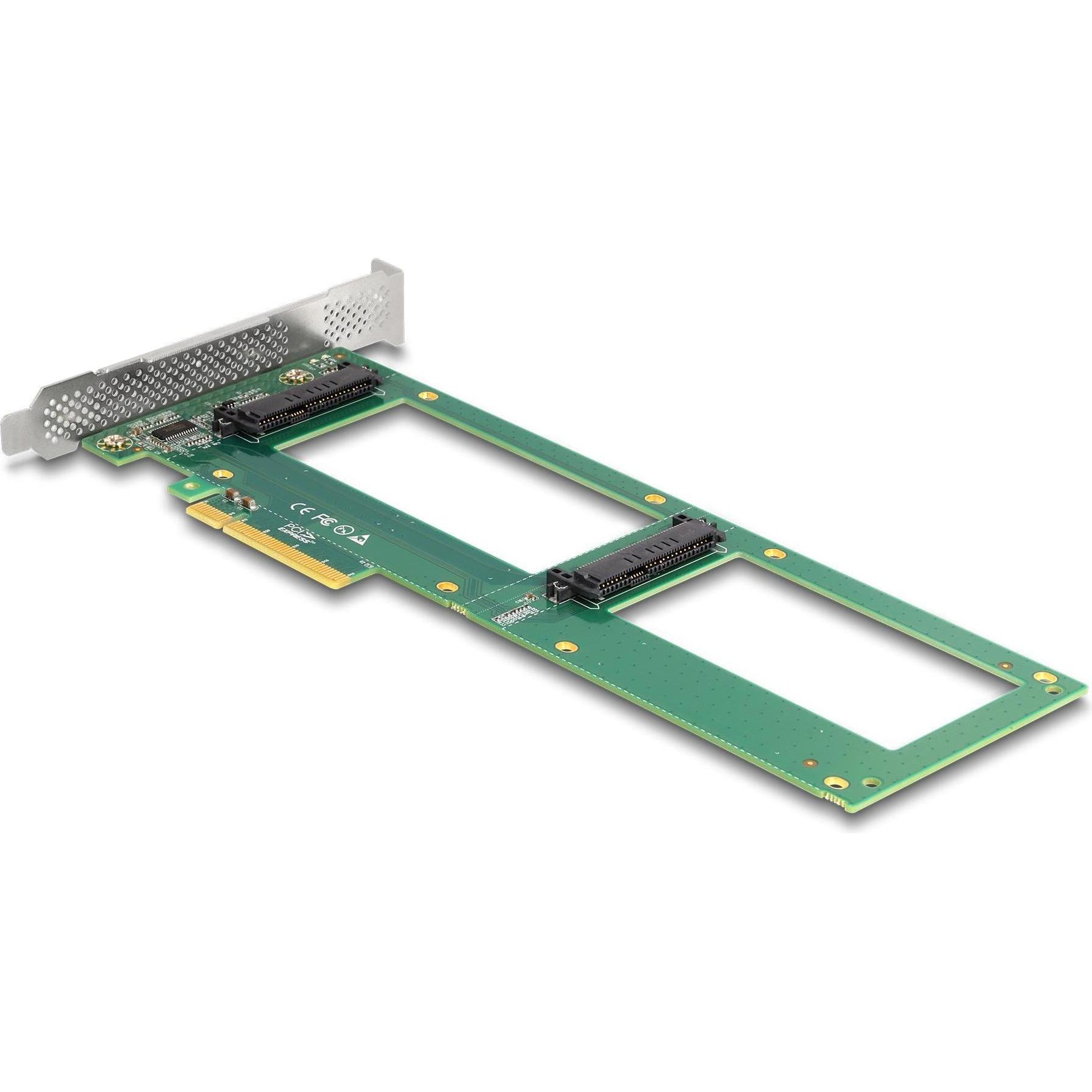 Thumbnail - Delock PCI Express 4.0 x8 Karte zu 2 x intern U.2 NVMe SFF-8639, Storage Controller