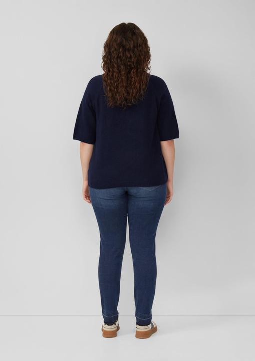 Produktbild s.Oliver Strickpullover Kurzarmpullover aus Alpakamix (46)