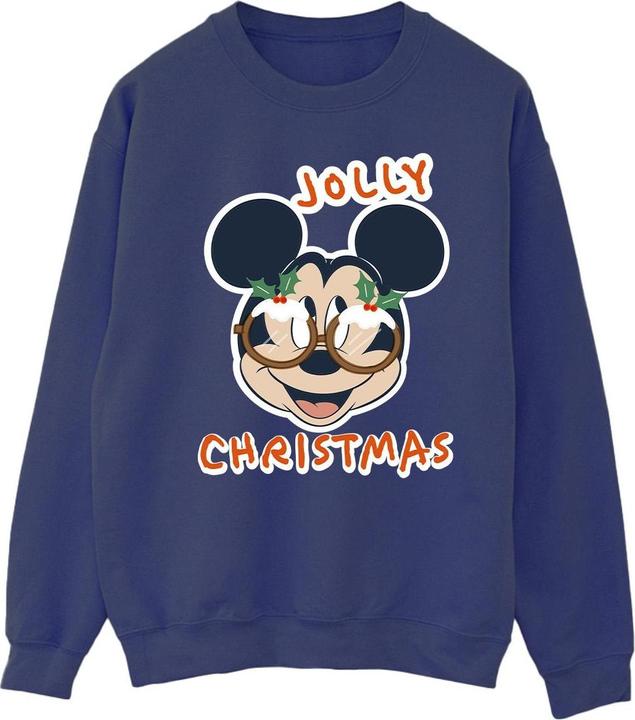 Immagine prodotto Disney Mickey Mouse Jolly Christmas Glasses Felpa Uomo (4XL)