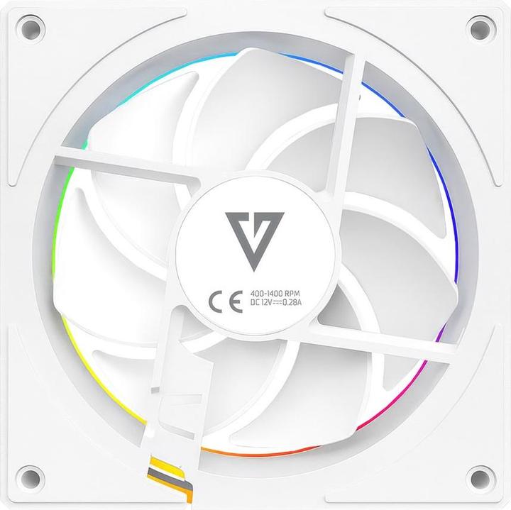 Produktbild Modecom VOLCANO LOOP 120 ARGB FAN Weiss (120 mm, 1x)