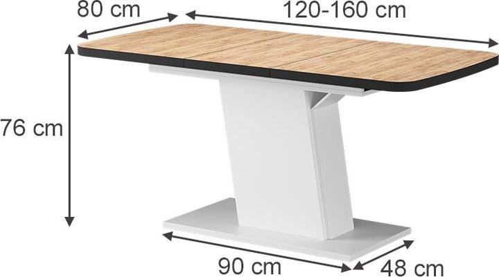 Produktbild Vicco Esszimmertisch Fenaro (120 x 80 x 77.30 cm)