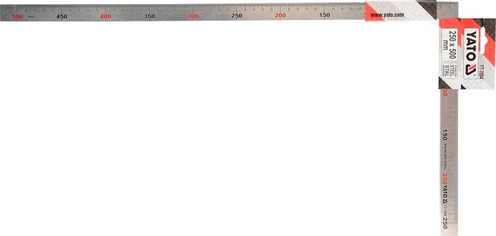 Actual product image Yato SS STEEL SQUARE 250x500MM (50 cm, Steel)