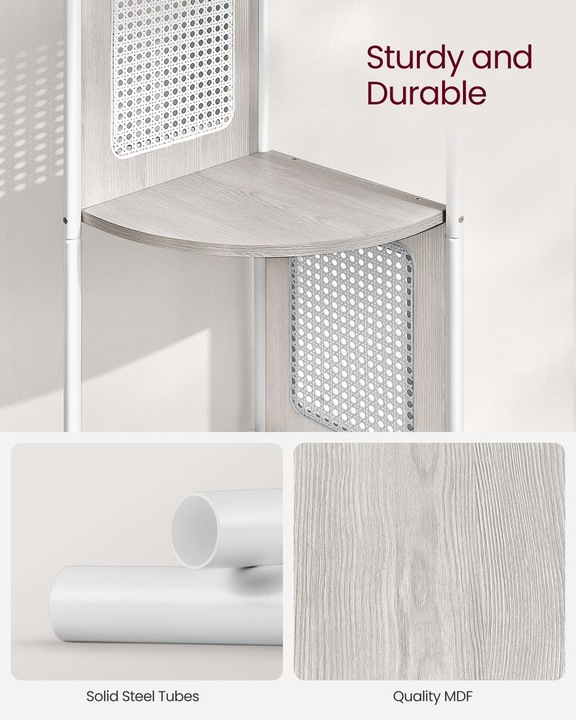 Productafbeelding Vasagle Hoekplank wit 32,0 x 32,0 x 156,5 cm