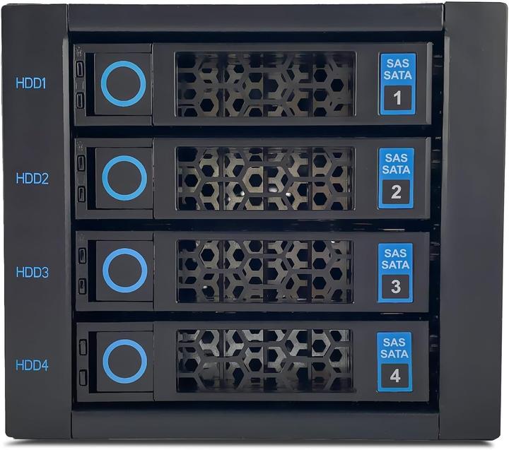 Actual product image Fantec WR-C3141-6G Backplane for 4x 3.5/2.5 HDD/SSD (3.5", 2.5")