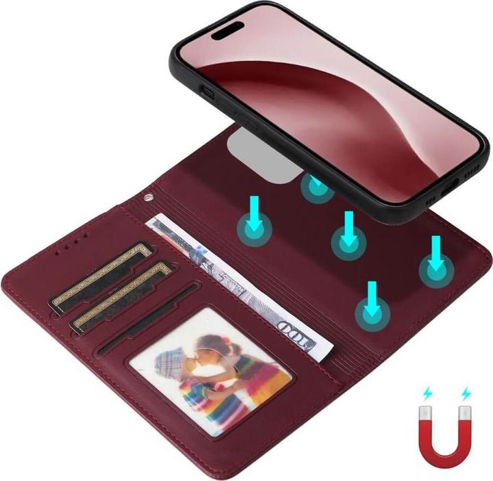Actual product image Cover-Discount iPhone 16 Pro - Divisible wallet case 2-in-1 mobile phone case (Apple iPhone 16 Pro)