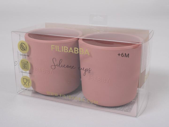 Actual product image Filibabba Silicone cup 2-pack - Rose