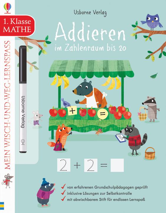 Produktbild Mein Wisch-und-weg-Lernspass: Addieren im Zahlenraum bis 20 (Deutsch, Holly Bathie, 2018)