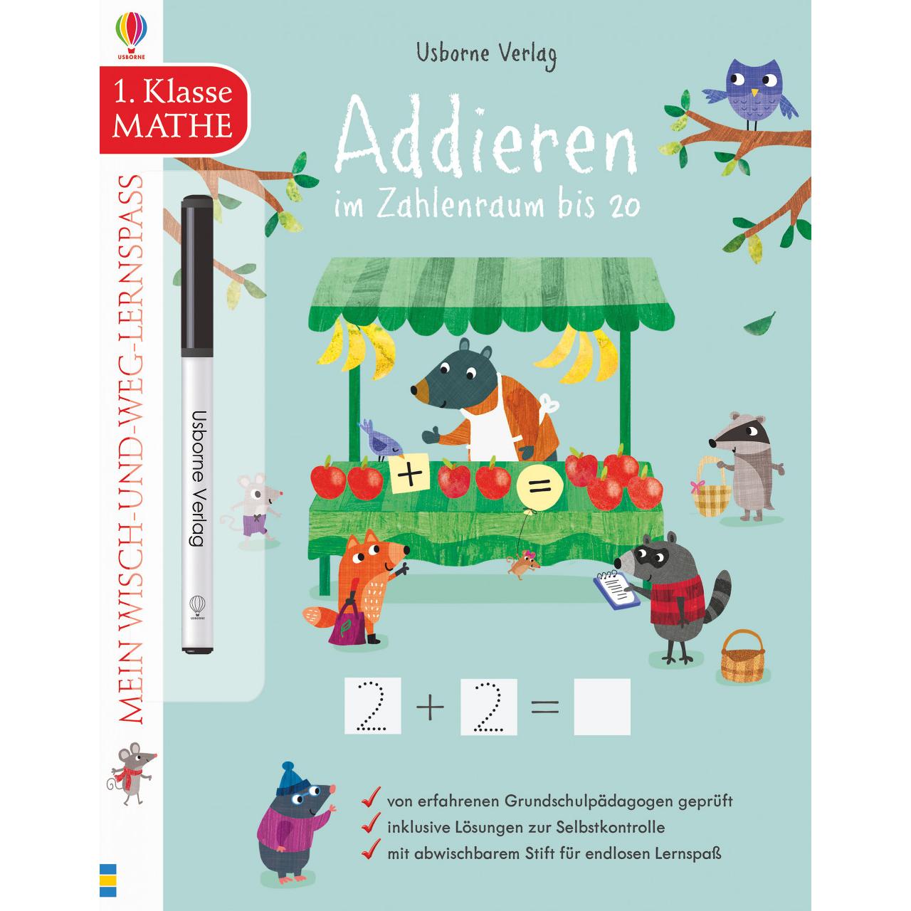 Mein Wisch-und-weg-Lernspass: Addieren im Zahlenraum bis 20, Schulbücher von Holly Bathie