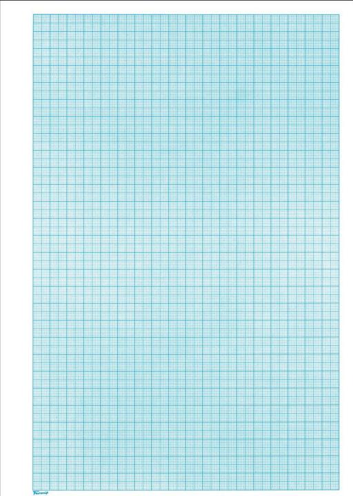 Actual product image Favorit Graph paper block white (21 x 29.7 cm, Checked, Hardcover)