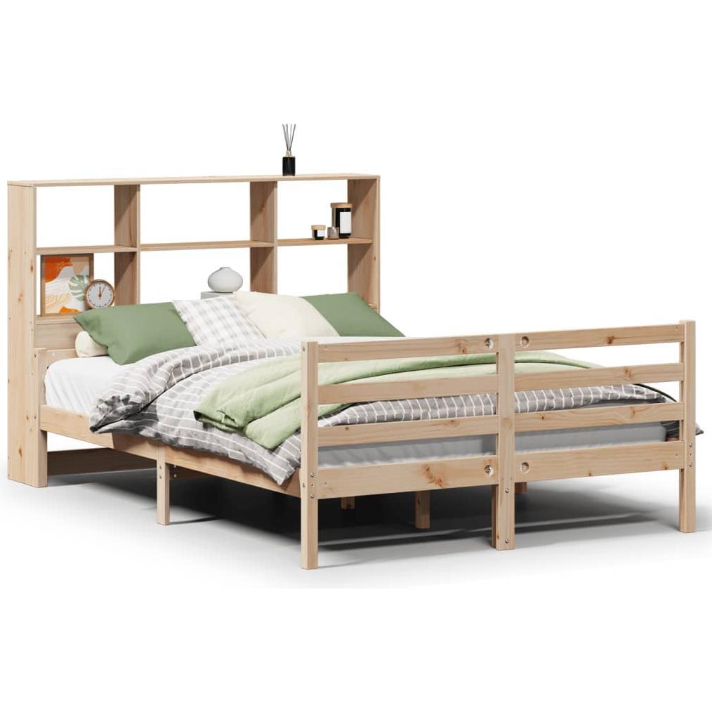 VidaXL, Bett, Massivholzbett Holzbett Bett Doppelbett Bettgestell 150x200cm Kiefernholz (150 x 200 cm)
