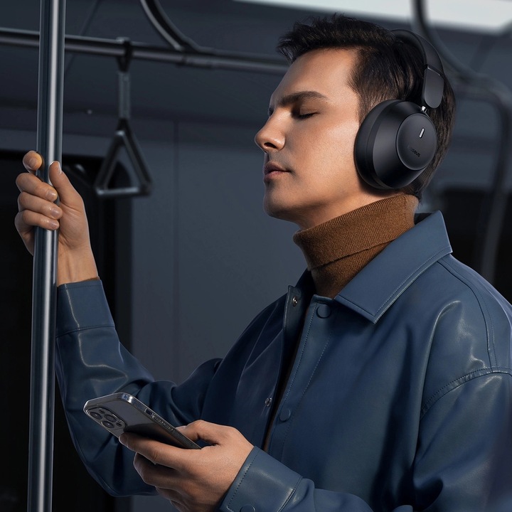 Actual product image Baseus Bass 30 Max Wireless Headphones (black) (50 h, Wireless)