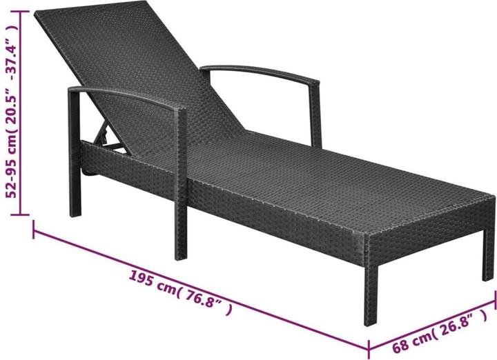 Immagine prodotto vidaXL Sonnenliege (195 cm)