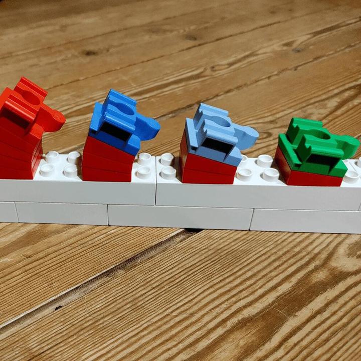 Image du produit Toy2 Mattoncini per connettori di binario per pendio - 22 pz.