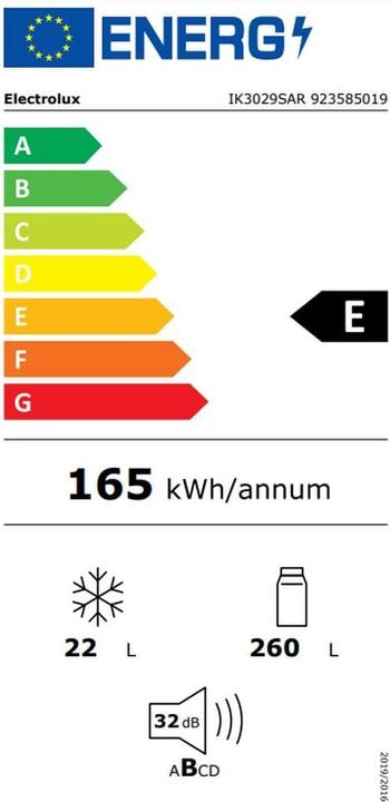 Energie-Label Electrolux IK3029SAR (282 l)