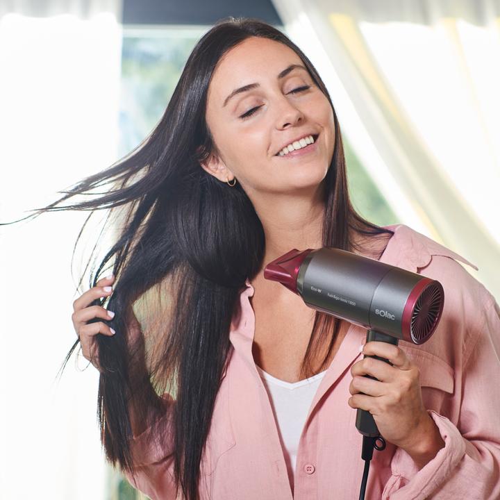 Actual product image Solac Hair&Go Ionic, Grey, Purple, Hanging ring, 2000 W, 420 g