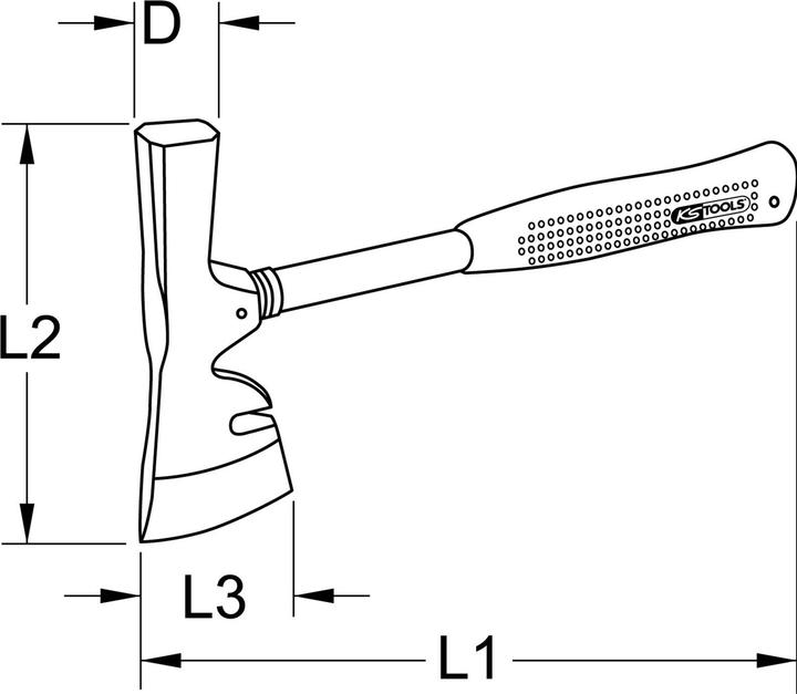 Actual product image KS Tools Plasterer's hatchet
