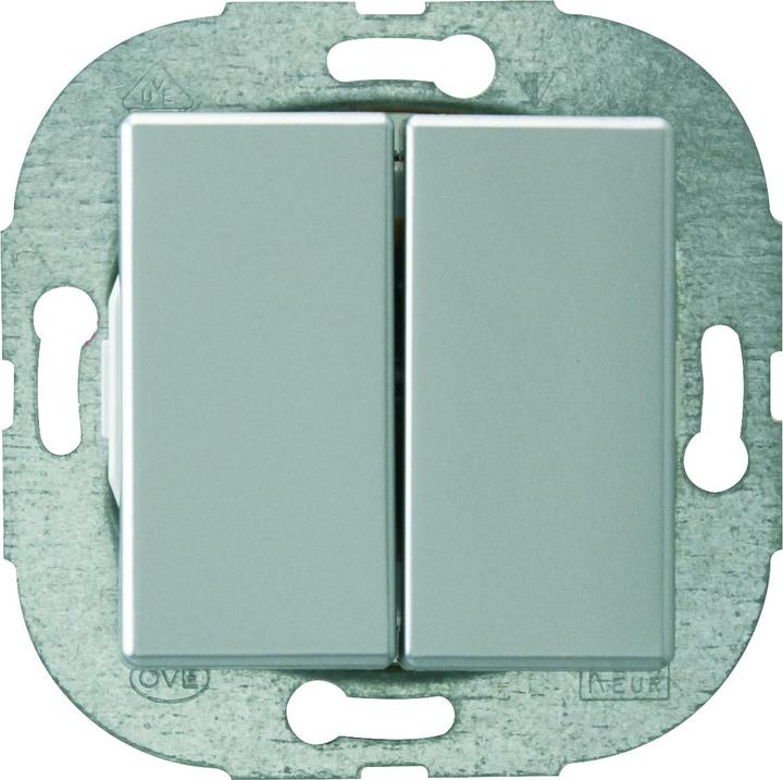 REV Düwi Standard Quadro Serienschalter silber AL