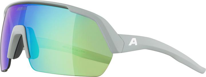 Actual product image Alpina Sports Turbo Hr (Smoke-grey matt, Mirror Green)