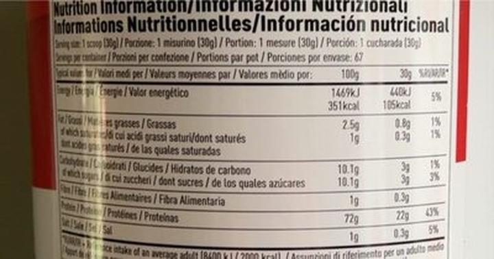 Nährwerte und Zutaten Per4m Whey Advanced Protein (2010 g, Erdbeer-Sahne)