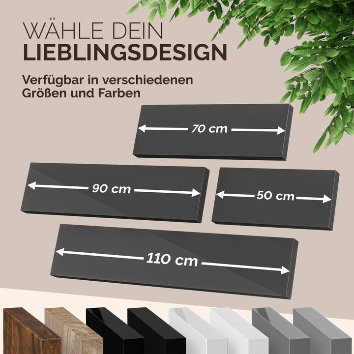 Actual product image Casaria Wall shelf (70 x 23 x 4 cm)