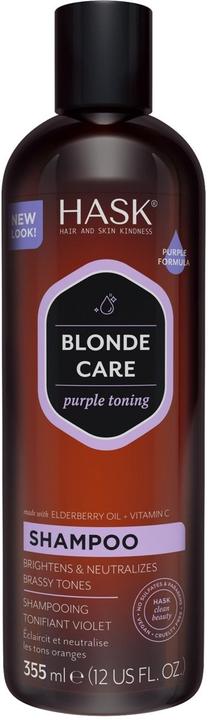 Hask BLONDE CARE purple toning shampoo 355 ml (355 ml, Flüssiges Shampoo)