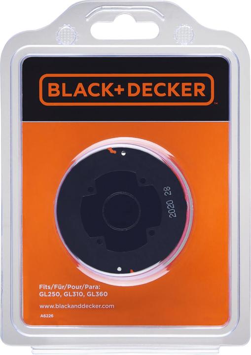 Actual product image Black & Decker Lawn trimmer string spool (Weed whacker, Trimmer line + line spool)