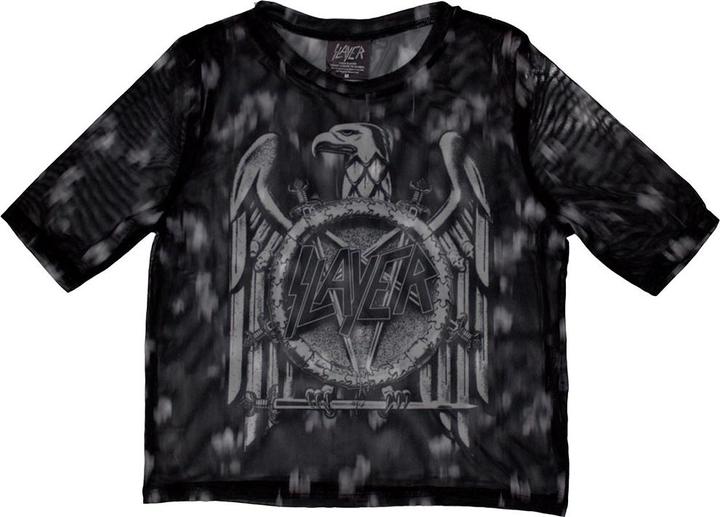 Actual product image Slayer Mono Eagle Netzgewebe Crop Top (Girlie) (XS)