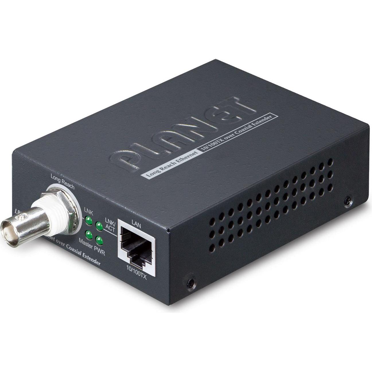 Planet 1-Port 10/100TX over Coaxial Long Reach Ethernet Ext., Router, Schwarz