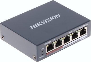 Actual product image Hikvision 4 Port Fast Ethernet Smart (5 ports)