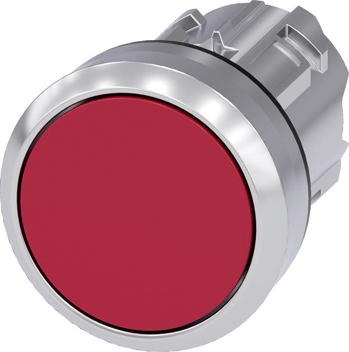 Produktbild Siemens Pushbutton 22mm round metal shiny red
