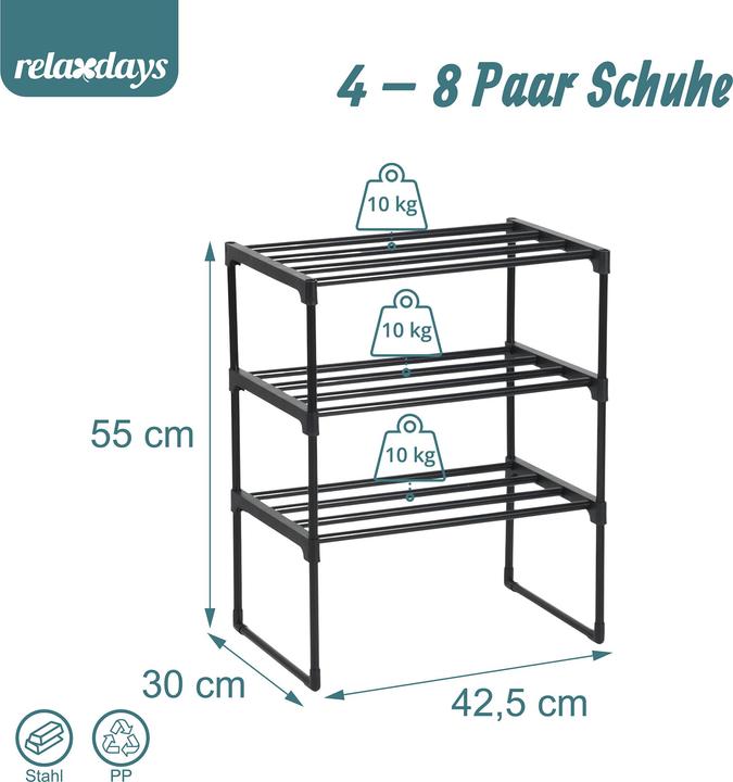 Productafbeelding Relaxdays Schuhregal (42.50 x 30 x 55 cm)