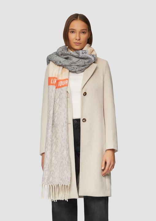 Actual product image S.Oliver Tuch Patchwork-Schal mit Fransen