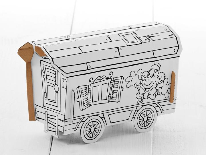 Produktbild Calafant Zirkuswagen mit 6 Filzstiften