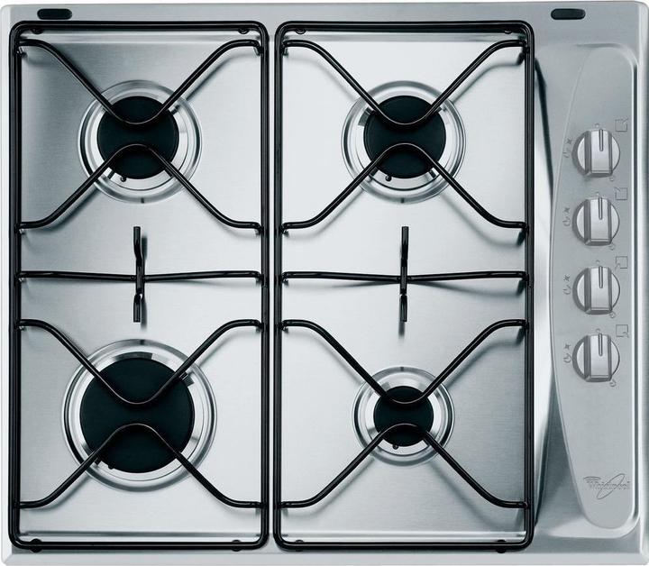 Actual product image Whirlpool AKM 268/IX Hob Stainless steel Integrated gas hob 4 zone(s)