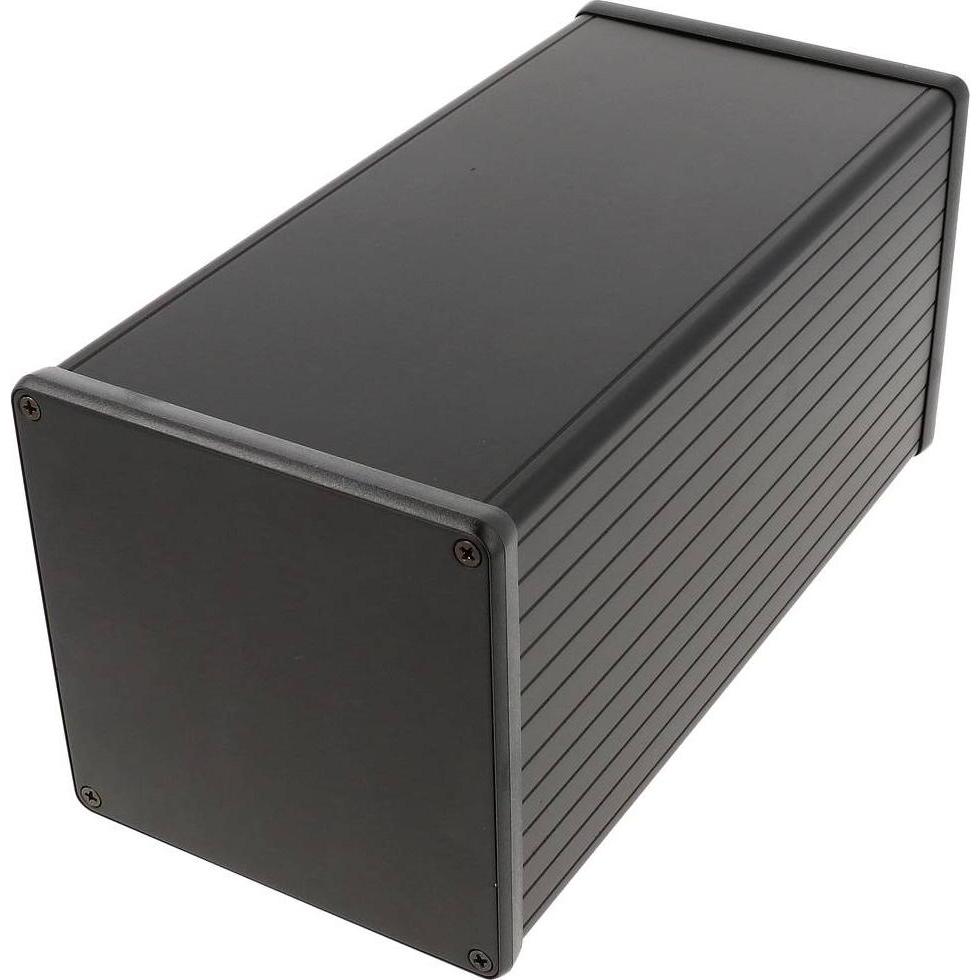 Hammond 1455NS2201BK Universal-Gehäuse 220 x 103 x 103 Aluminium e (Case), Accessori di elettronica + Alloggiamento, Nero