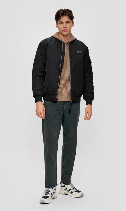 Actual product image s.Oliver Strickpullover Strick-Hoodie mit Rippstruktur (XXL)