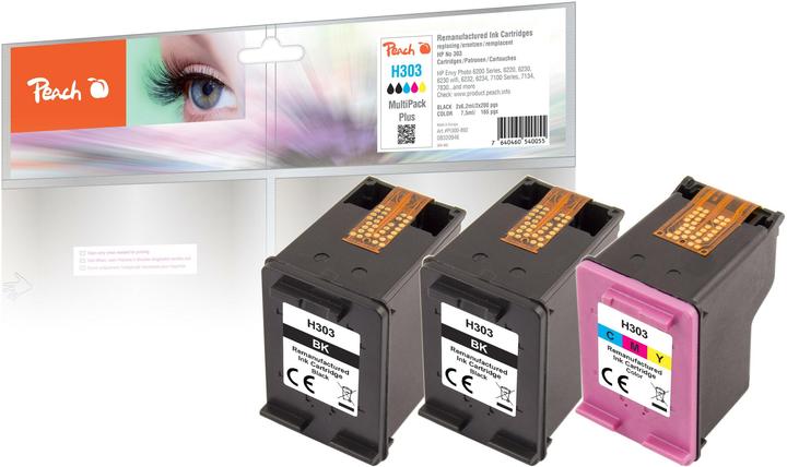 Image du produit Peach Tête d'impression No.303 PEA, MultiPackPlus, 3YM92A, comp. (C, CF, M, Y)