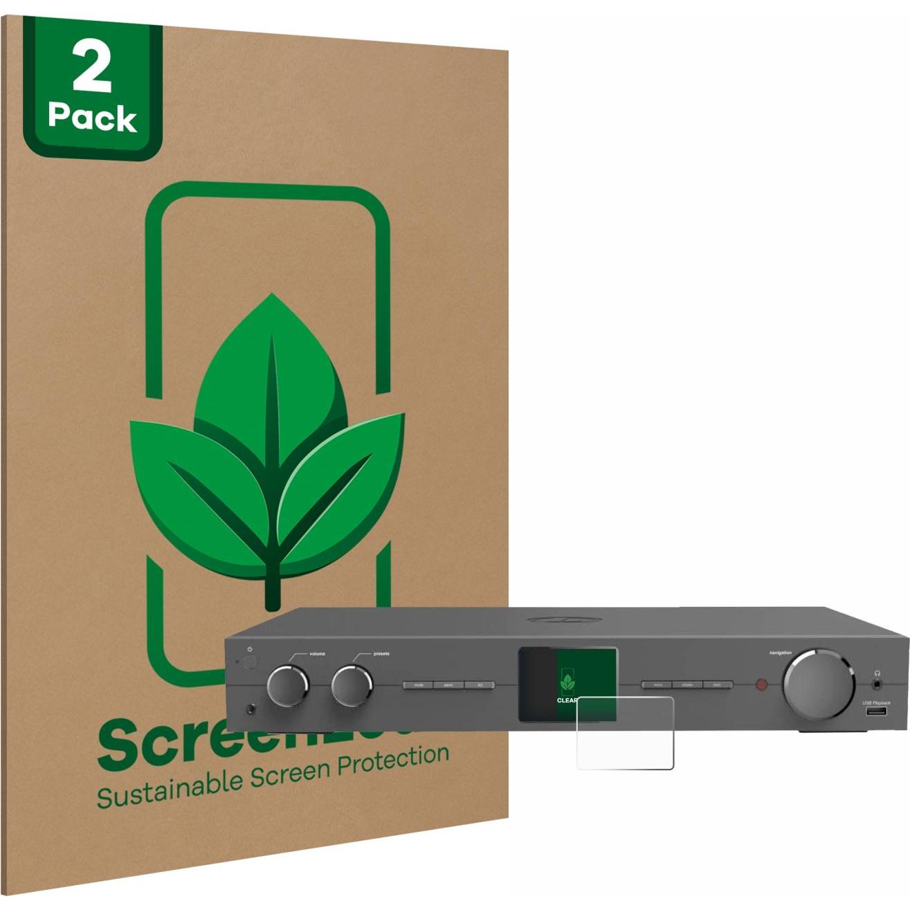 ScreenLeaf Schutzfolie nachhaltiger Displayschutz Displayschutzfolie Folie Klar Transparent, MP3 + Media-Player Zubehör
