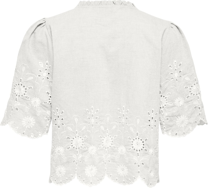Image du produit Only Onlmiffy S/S Emb Tie Top Os Wvn (XL)