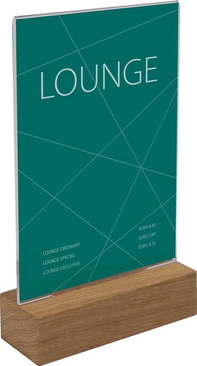 Actual product image Sigel Table display with wooden base (A6)