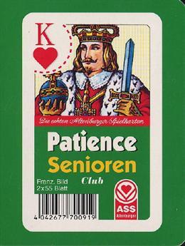 Actual product image AGM Senior Patience, Plastic Case Full Size Cards (German, French, Italian)